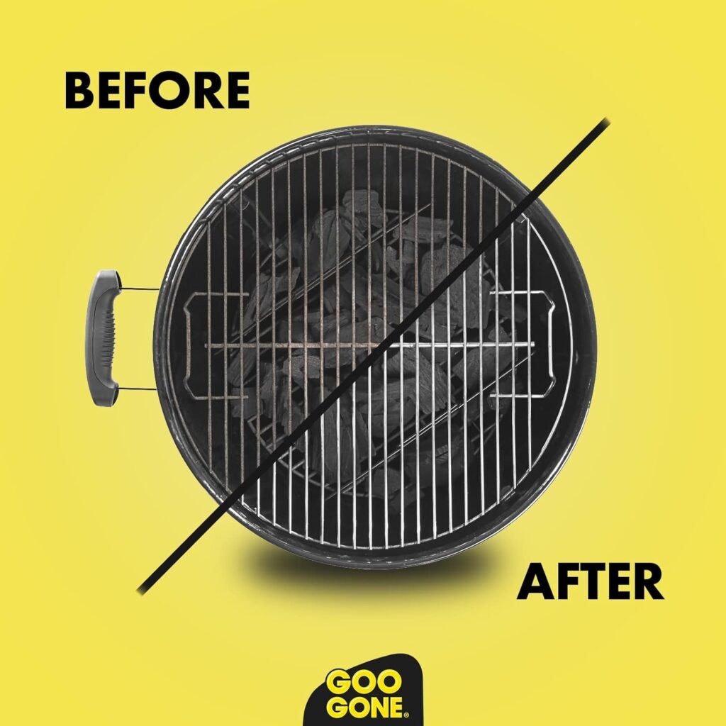 Goo Gone Grill and Grate Cleaner Spray (2 Pack) Cleans and Degreases BBQ Cooking Grates and Racks, Pellet and Electric Smokers- 24 Ounce