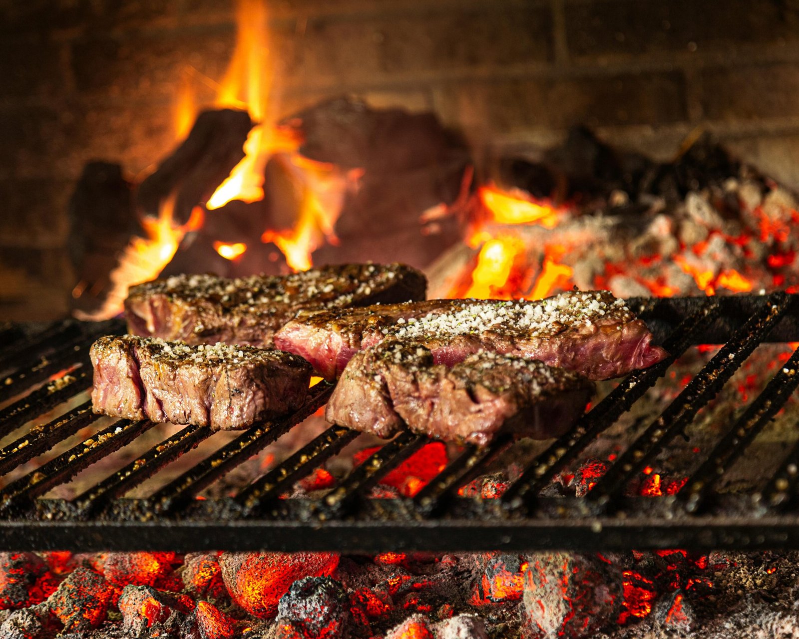 Juicy grilled ribeye steak with grill marks